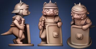 3D модель Римский Кот-солдат (STL)